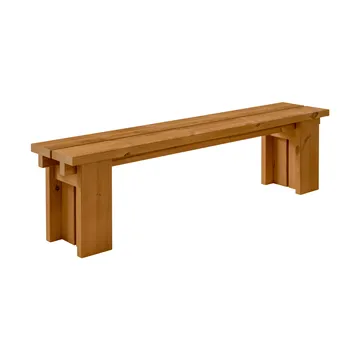 013 Osa Outdoor Bench bänk - Värmebehandlad furu, 182x37x49 cm - Vaarnii