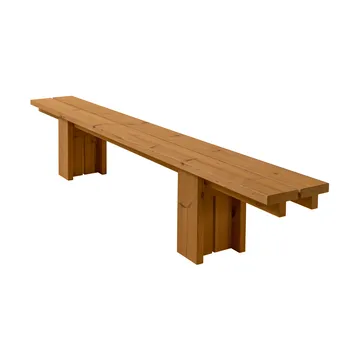 013 Osa Outdoor Bench bänk - Värmebehandlad furu, 270x37x49 cm - Vaarnii