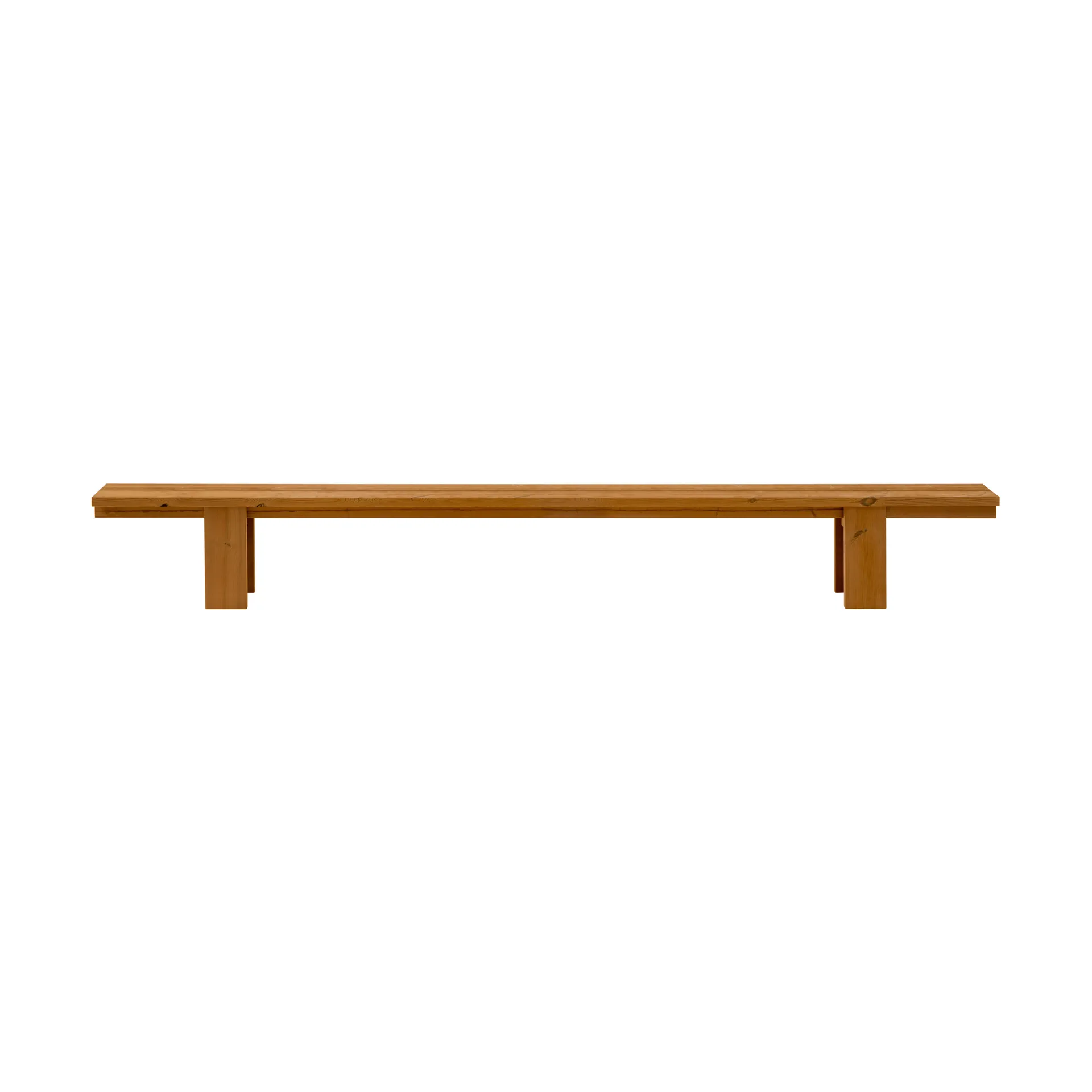 013 Osa Outdoor Bench bänk, Värmebehandlad furu, 333x37x49 cm Vaarnii