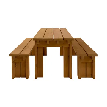 013 Osa Outdoor Table bord - Värmebehandlad furu, 182x75x78 cm - Vaarnii