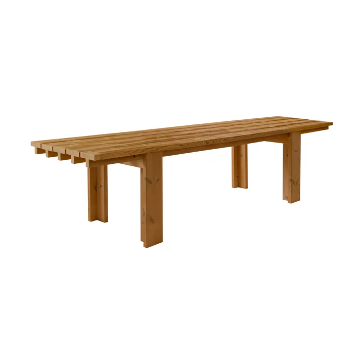 013 Osa Outdoor Table bord - Värmebehandlad furu, 333x94x78 cm - Vaarnii