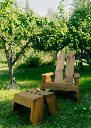 015 Peace Outdoor Foot Stool fotpall - Värmebehandlad furu - Vaarnii