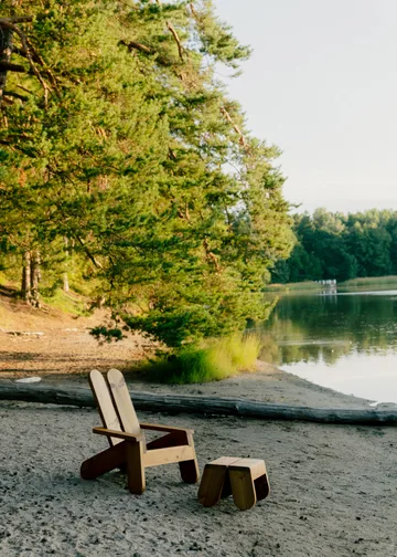 015 Peace Outdoor Foot Stool fotpall - Värmebehandlad furu - Vaarnii