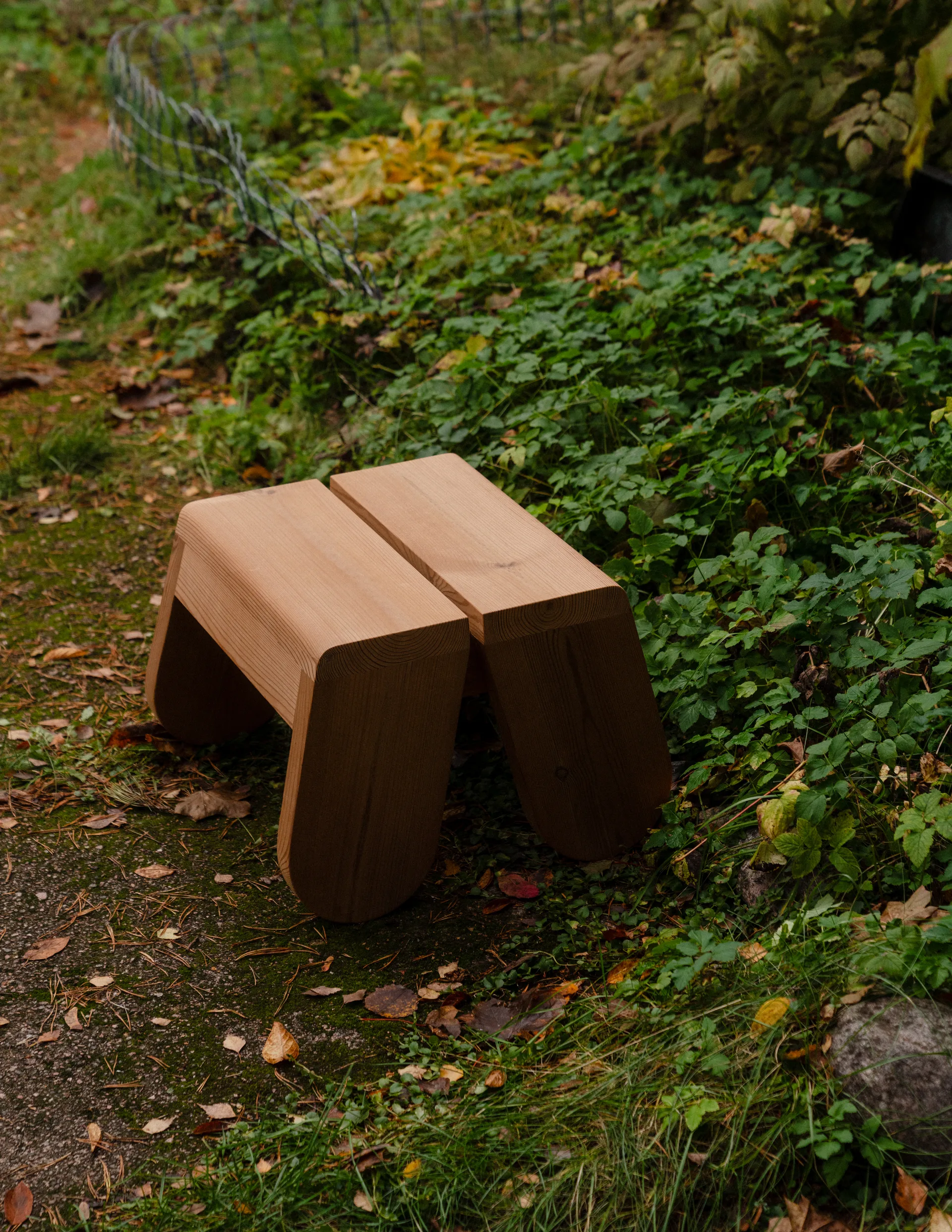 015 Peace Outdoor Foot Stool fotpall, Värmebehandlad furu Vaarnii