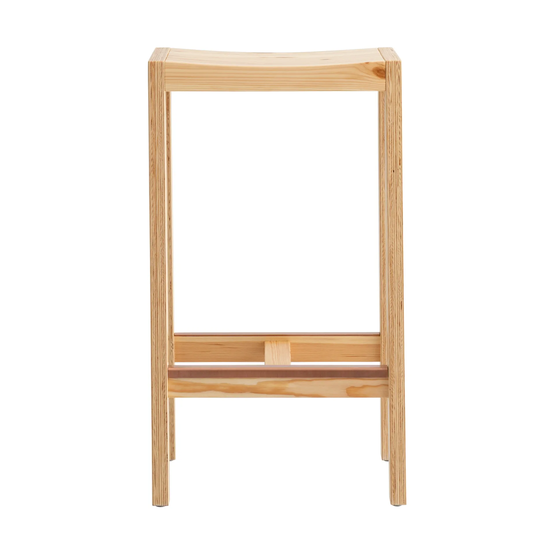 016 Maasto Bar Stool barpall, Matt oljevaxad furu, 65 cm Vaarnii