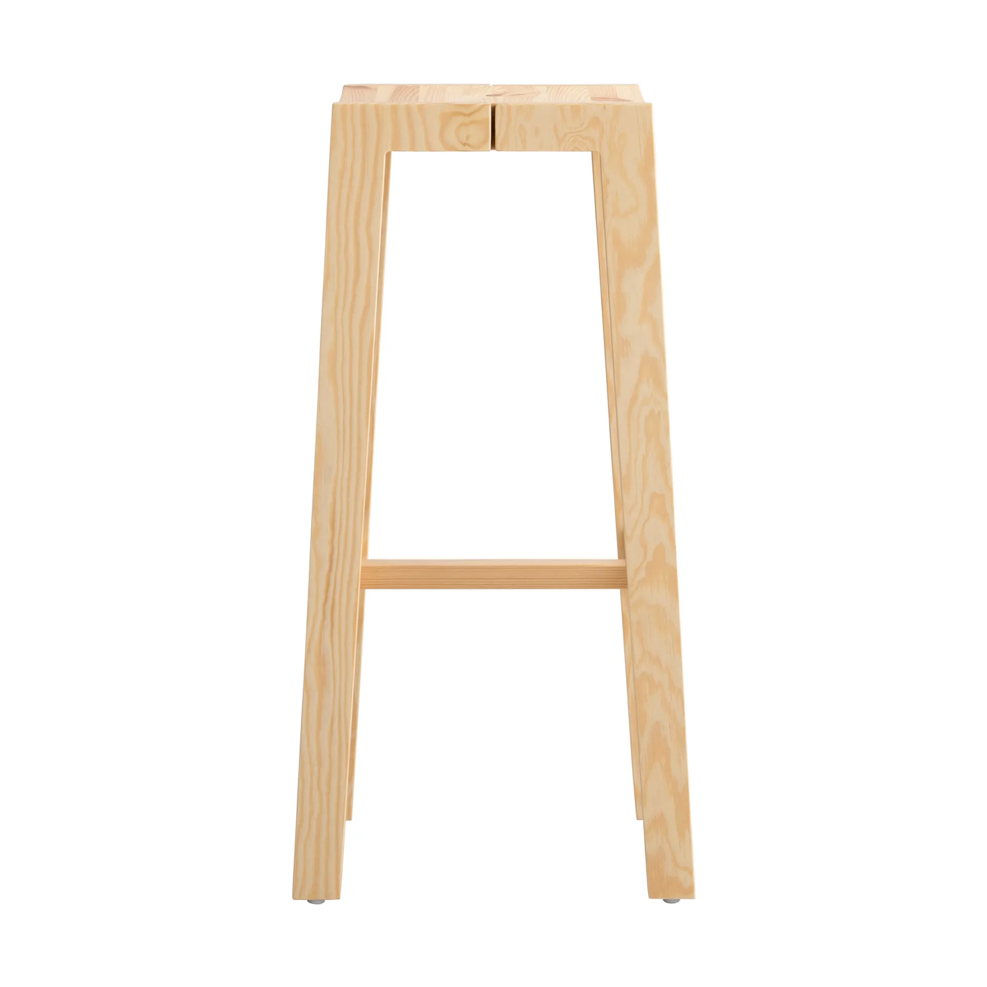 016 Maasto Bar Stool barpall, Matt oljevaxad furu, 75 cm Vaarnii