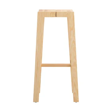 016 Maasto Bar Stool barpall - Matt oljevaxad furu, 75 cm - Vaarnii