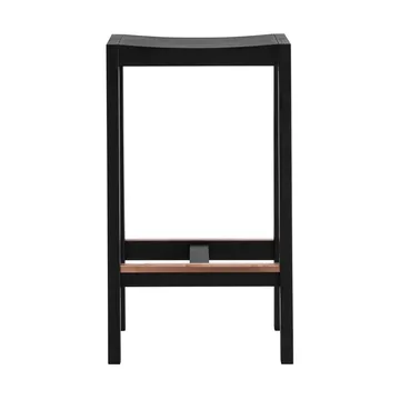 016 Maasto Bar Stool barpall - Svartbetsad furu, 65 cm - Vaarnii