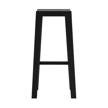016 Maasto Bar Stool barpall - Svartbetsad furu, 75 cm - Vaarnii