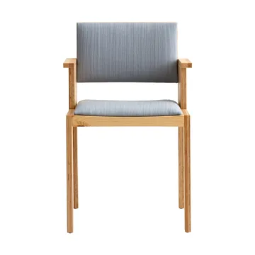 016 Maasto Dining Armchair karmstol - Matt oljevaxad furu, framsidesklädd grå - Vaarnii