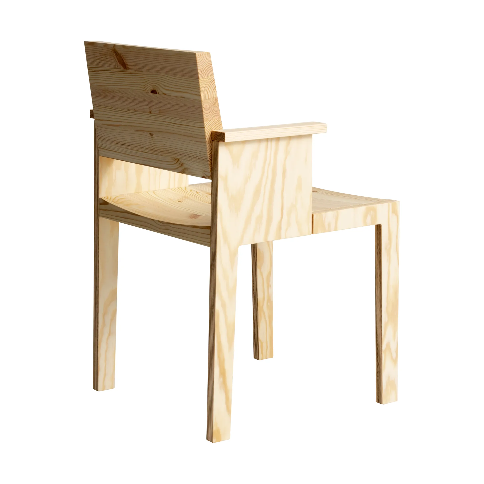 016 Maasto Dining Armchair karmstol, Matt oljevaxad furu Vaarnii