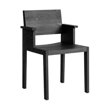 016 Maasto Dining Armchair karmstol - Svartbetsad furu - Vaarnii