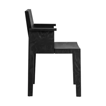 016 Maasto Dining Armchair karmstol - Svartbetsad furu - Vaarnii