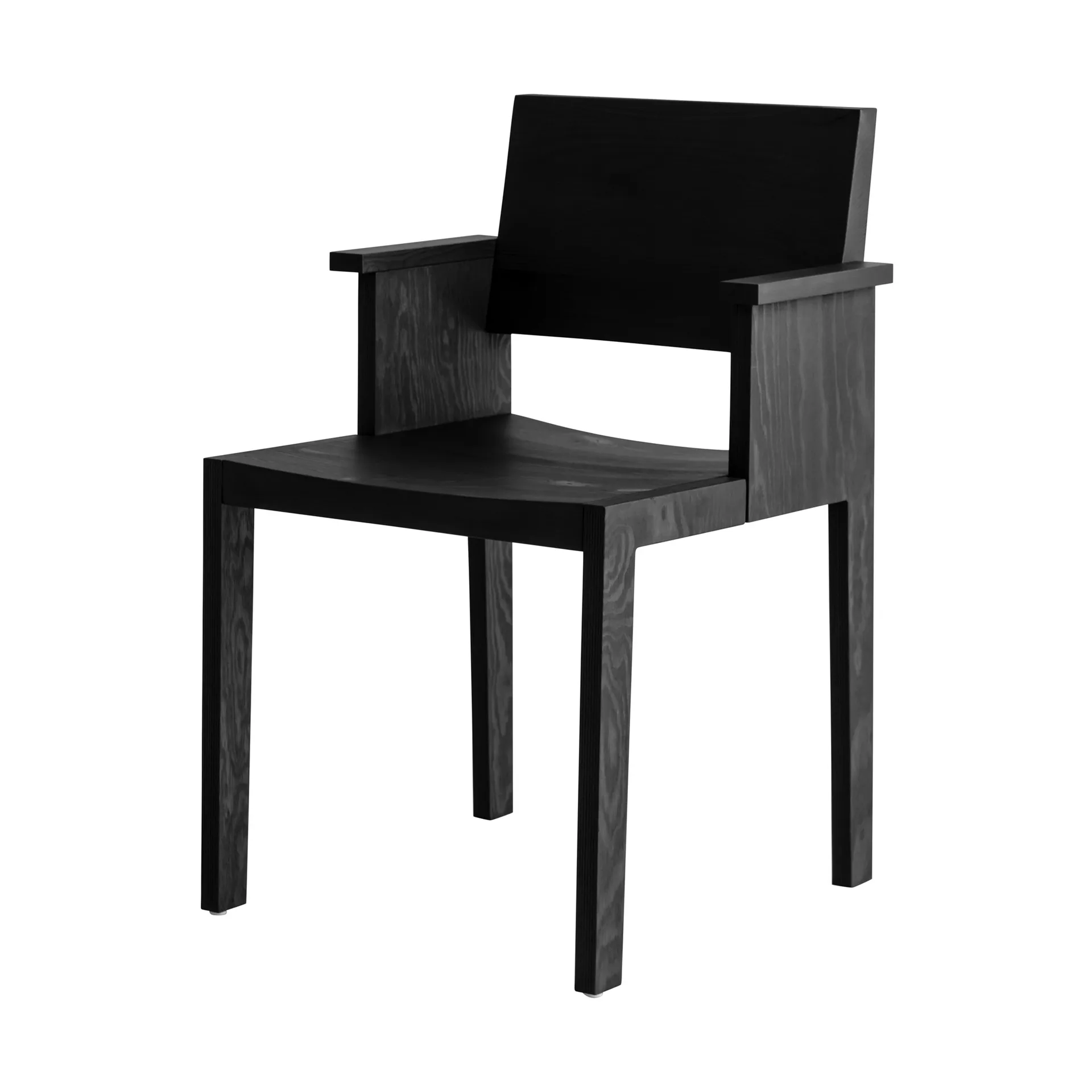 016 Maasto Dining Armchair karmstol, Svartbetsad furu Vaarnii