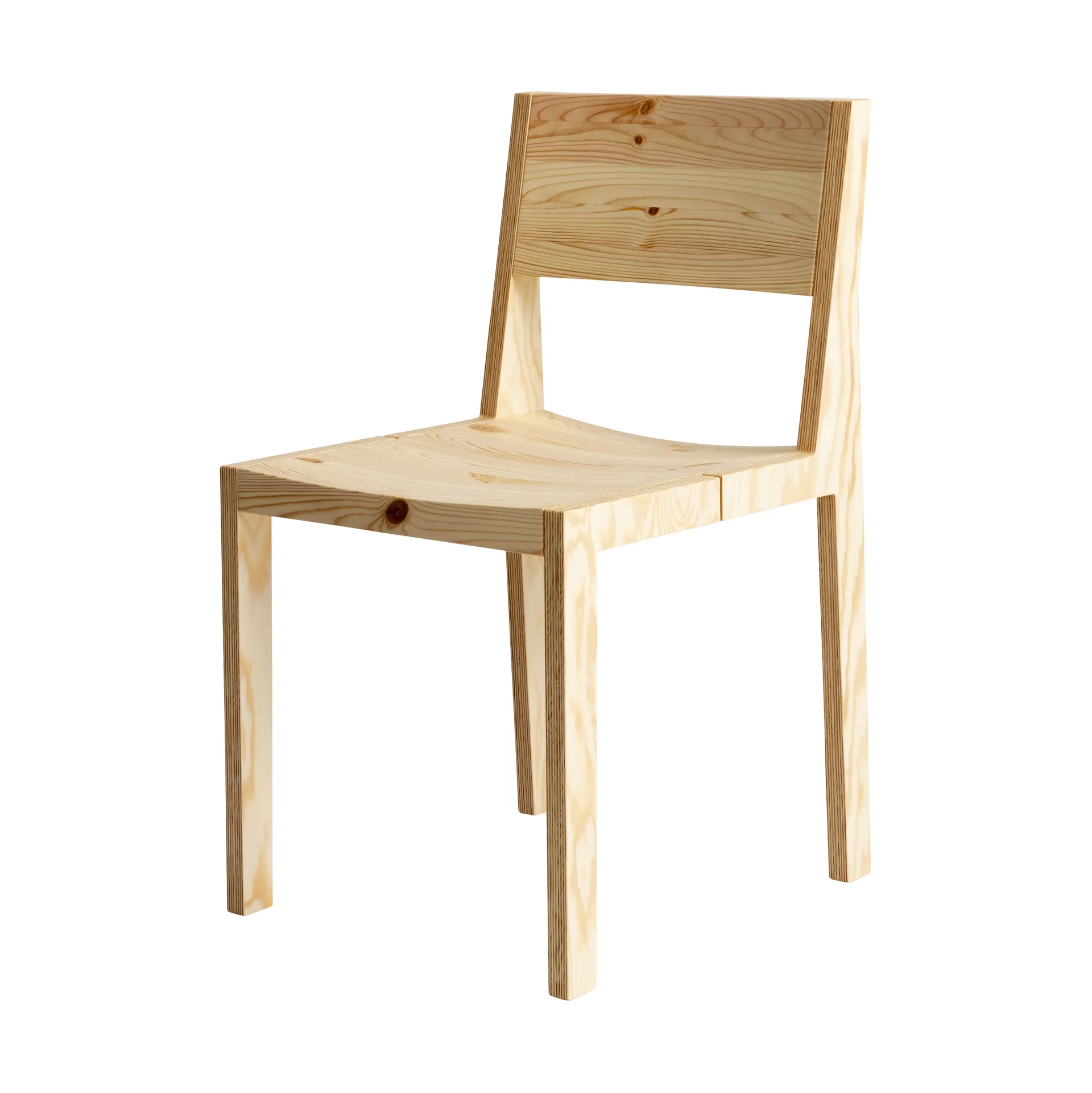 016 Maasto Dining Chair stol, Matt oljevaxad furu Vaarnii