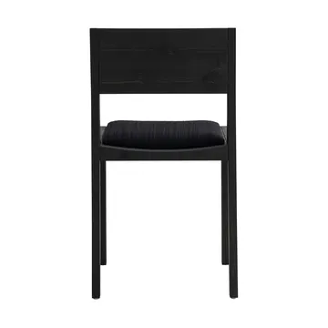 016 Maasto Dining Chair stol - Svartbetsad furu, framsidesklädd svart - Vaarnii