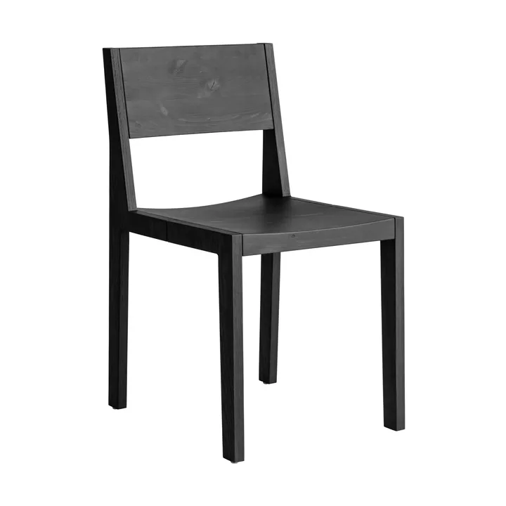 016 Maasto Dining Chair stol - Svartbetsad furu - Vaarnii