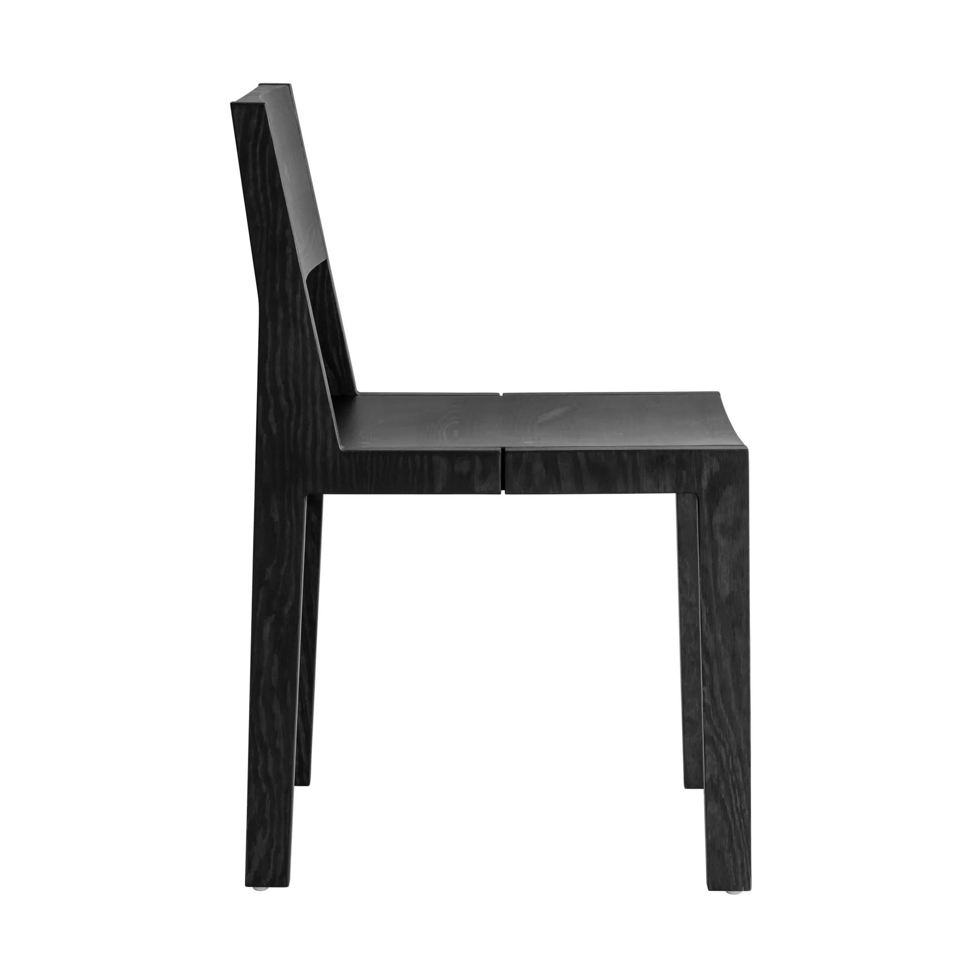 016 Maasto Dining Chair stol, Svartbetsad furu Vaarnii