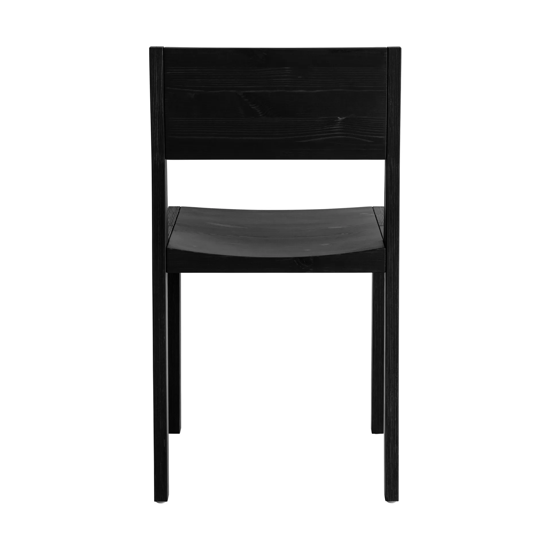 016 Maasto Dining Chair stol, Svartbetsad furu Vaarnii