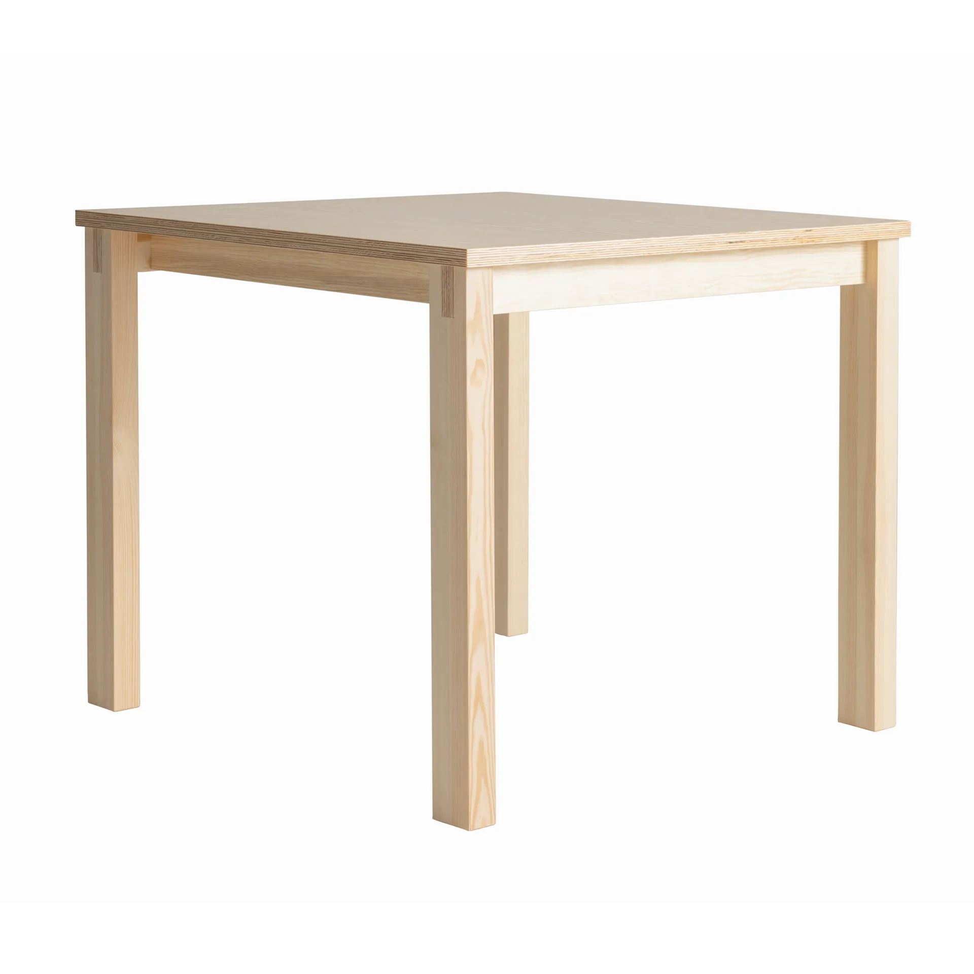 016 Maasto Table bord, Matt oljevaxad furu, 90x90x75 cm Vaarnii