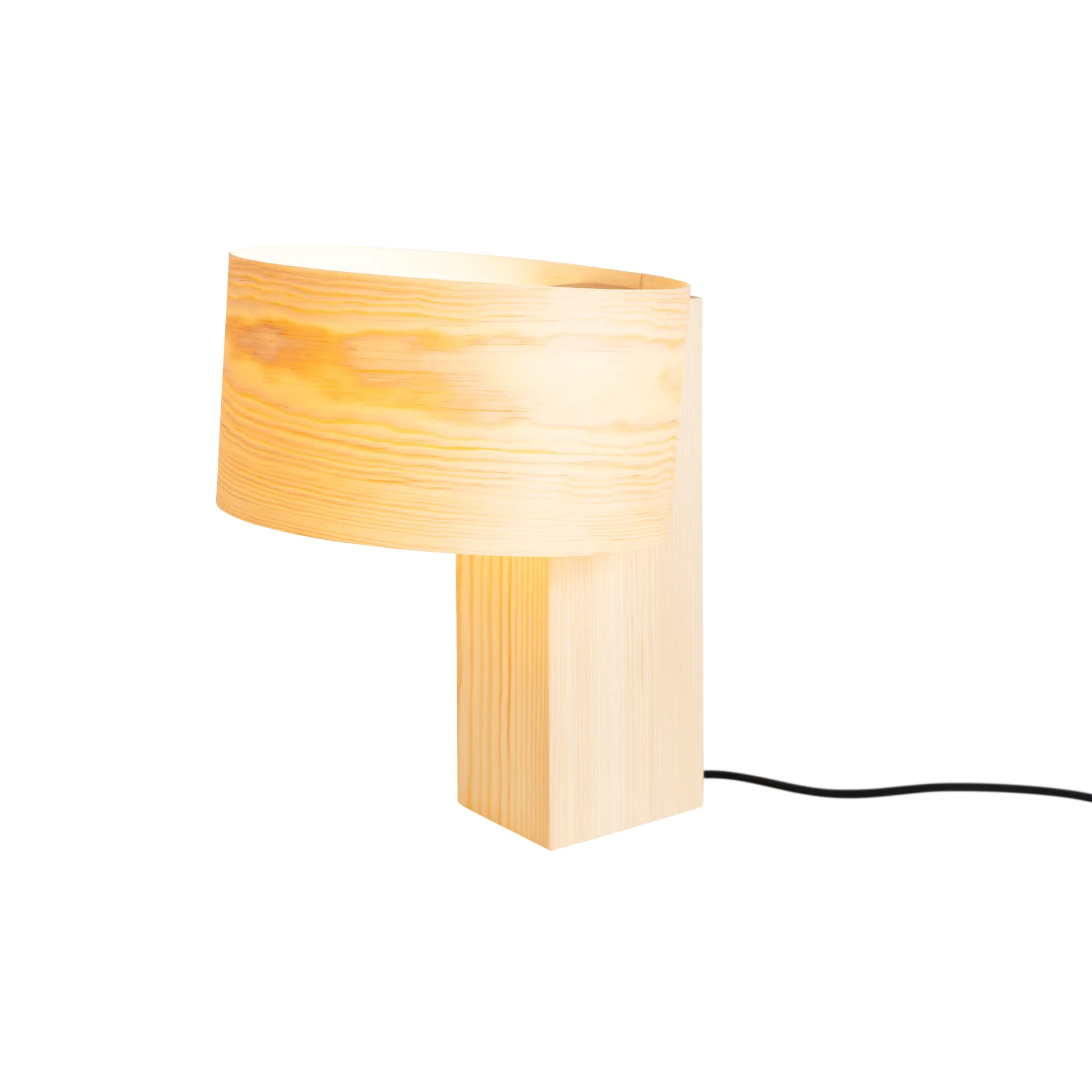 018 Hoop Table Lamp bordslampa, Matt oljevaxad furu, 34 cm Vaarnii