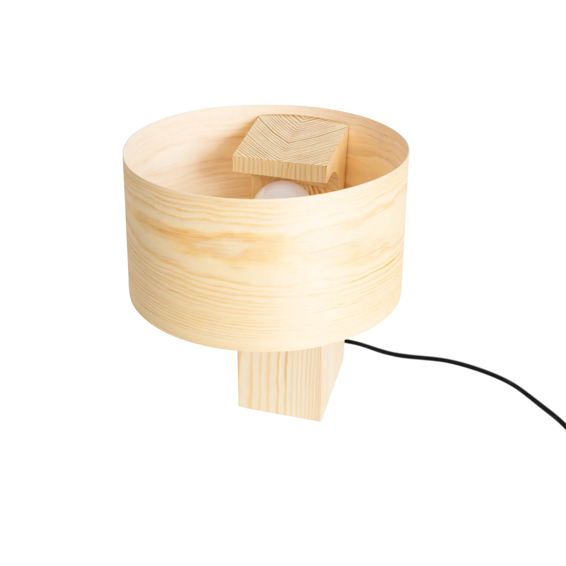 018 Hoop Table Lamp bordslampa, Matt oljevaxad furu, 34 cm Vaarnii