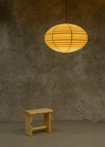 1002 Hans Pendant pendel - Matt oljevaxad furu, XL Ø70 cm - Vaarnii