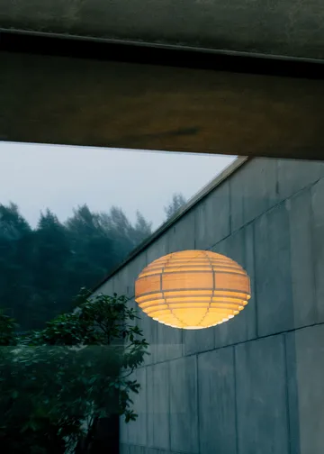 1002 Hans Pendant pendel - Matt oljevaxad furu, XL Ø70 cm - Vaarnii