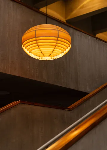 1002 Hans Pendant pendel - Matt oljevaxad furu, XL Ø70 cm - Vaarnii