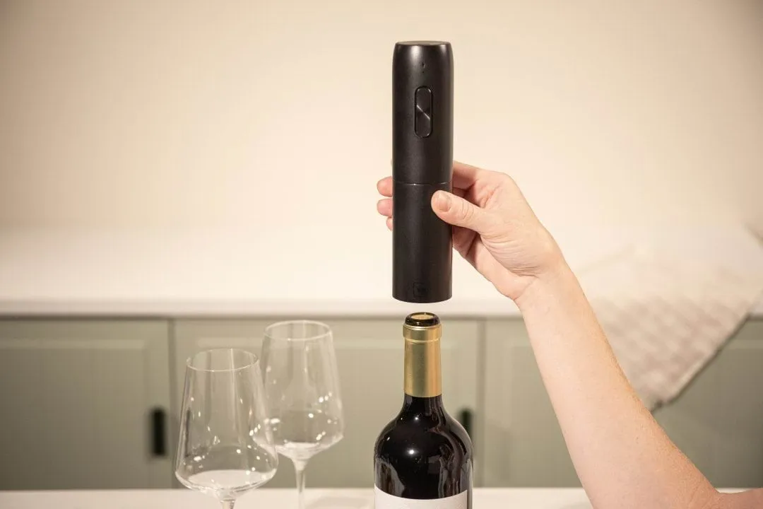 Vacuvin elektrisk vinöppnare, Svart Vacuvin