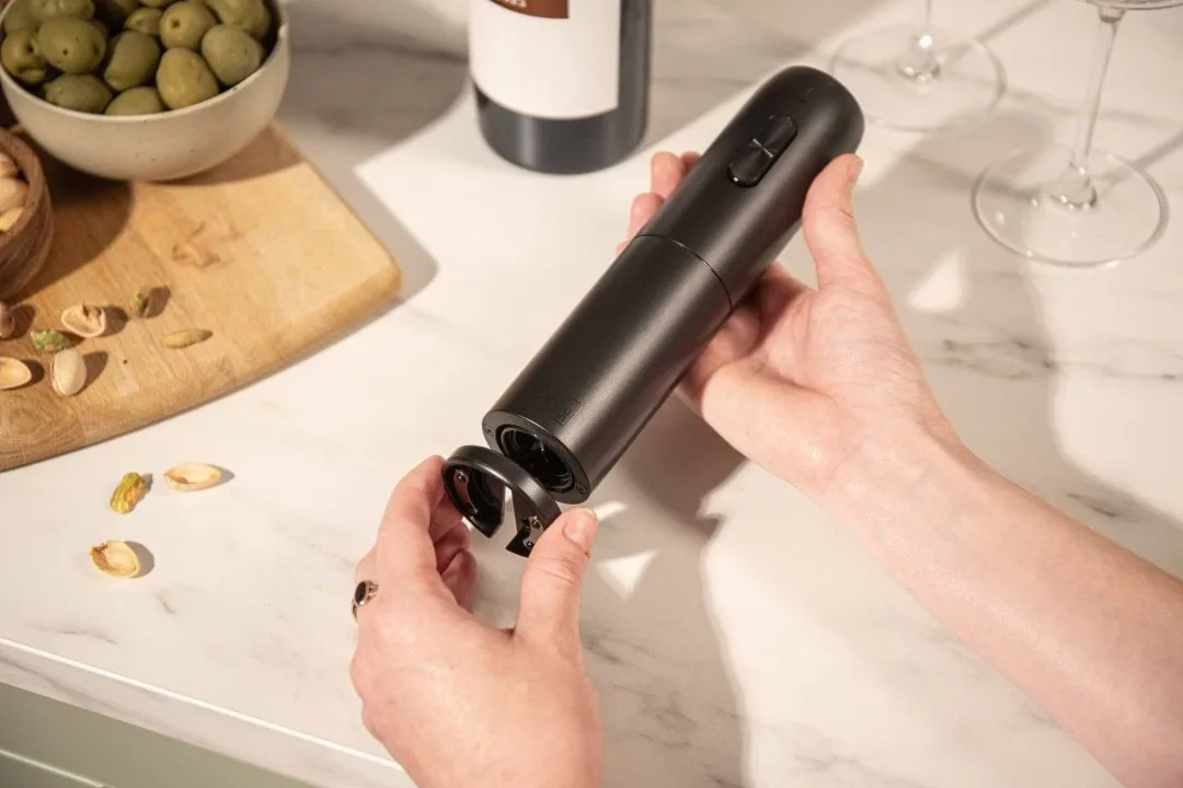Vacuvin elektrisk vinöppnare, Svart Vacuvin