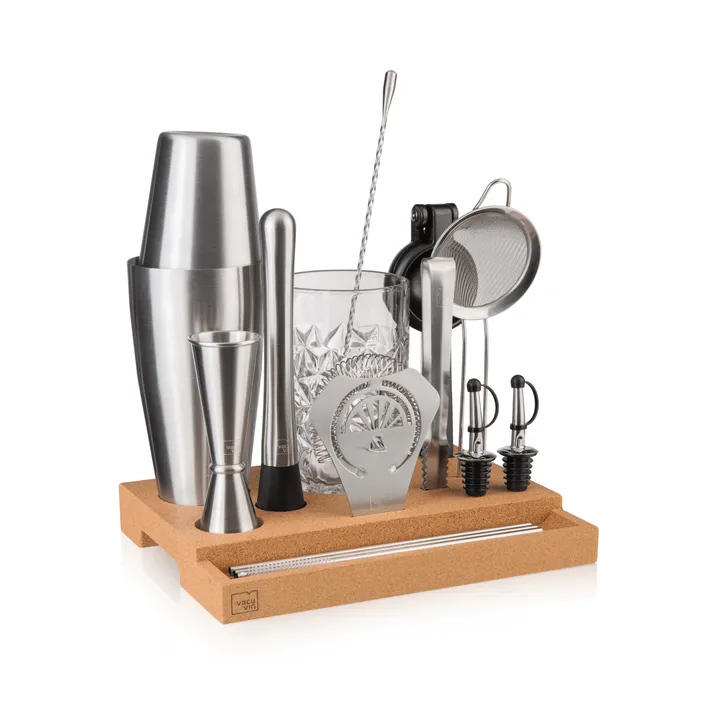 Vacuvin Master Bar In a Box cocktailset - Rostfritt stål, 16 delar - Vacuvin