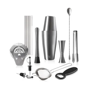 Vacuvin Mixologist Bar In a Box cocktailset - Rostfritt stål, 14 delar - Vacuvin