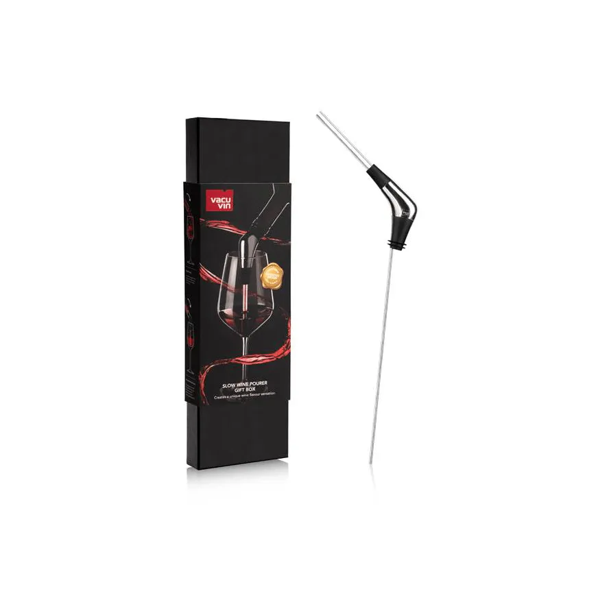 Vacuvin Slow Pourer giftset, Svart Vacuvin