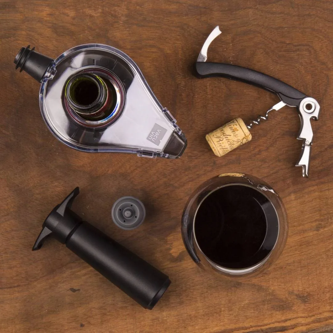 Vacuvin Wine Areator vinluftare, Grå Vacuvin
