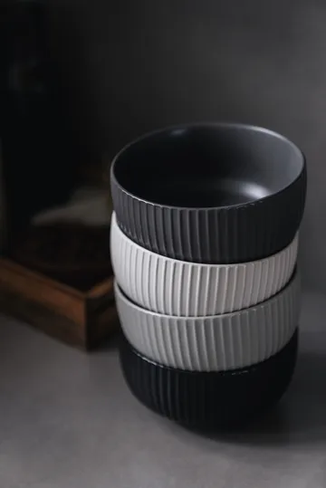 Duga flinga skål 70 cl 4-pack - Vit, sandgrå, antracit, svart - Vargen & Thor