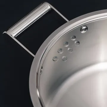 Glima gryta - Rostfritt stål, glaslock, 4 L - Vargen & Thor