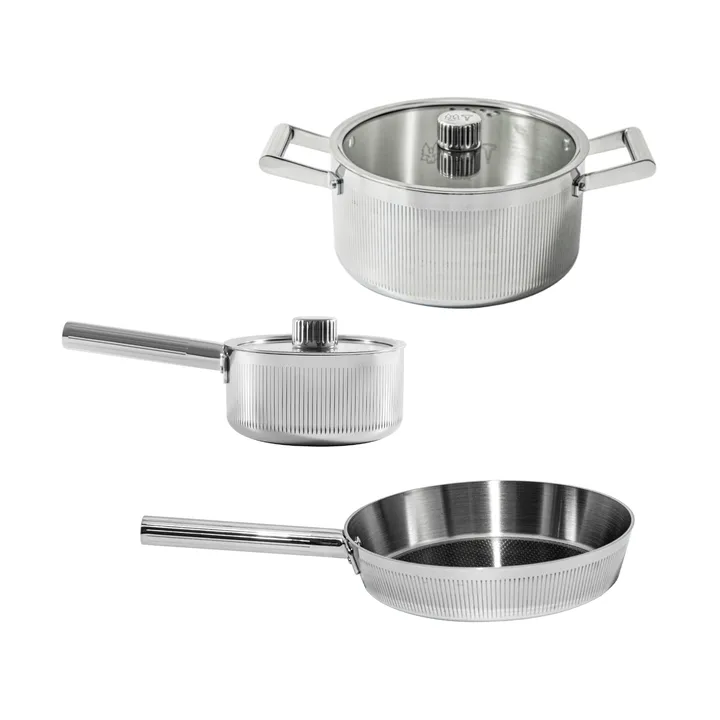 Glima Pro bas grytset - Silver, 5 delar - Vargen & Thor
