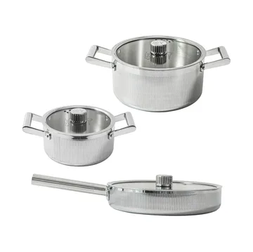 Glima Pro plus grytset - Rostfritt stål, 6 delar - Vargen & Thor