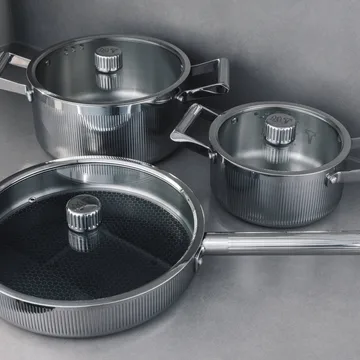 Glima Pro plus grytset - Rostfritt stål, 6 delar - Vargen & Thor