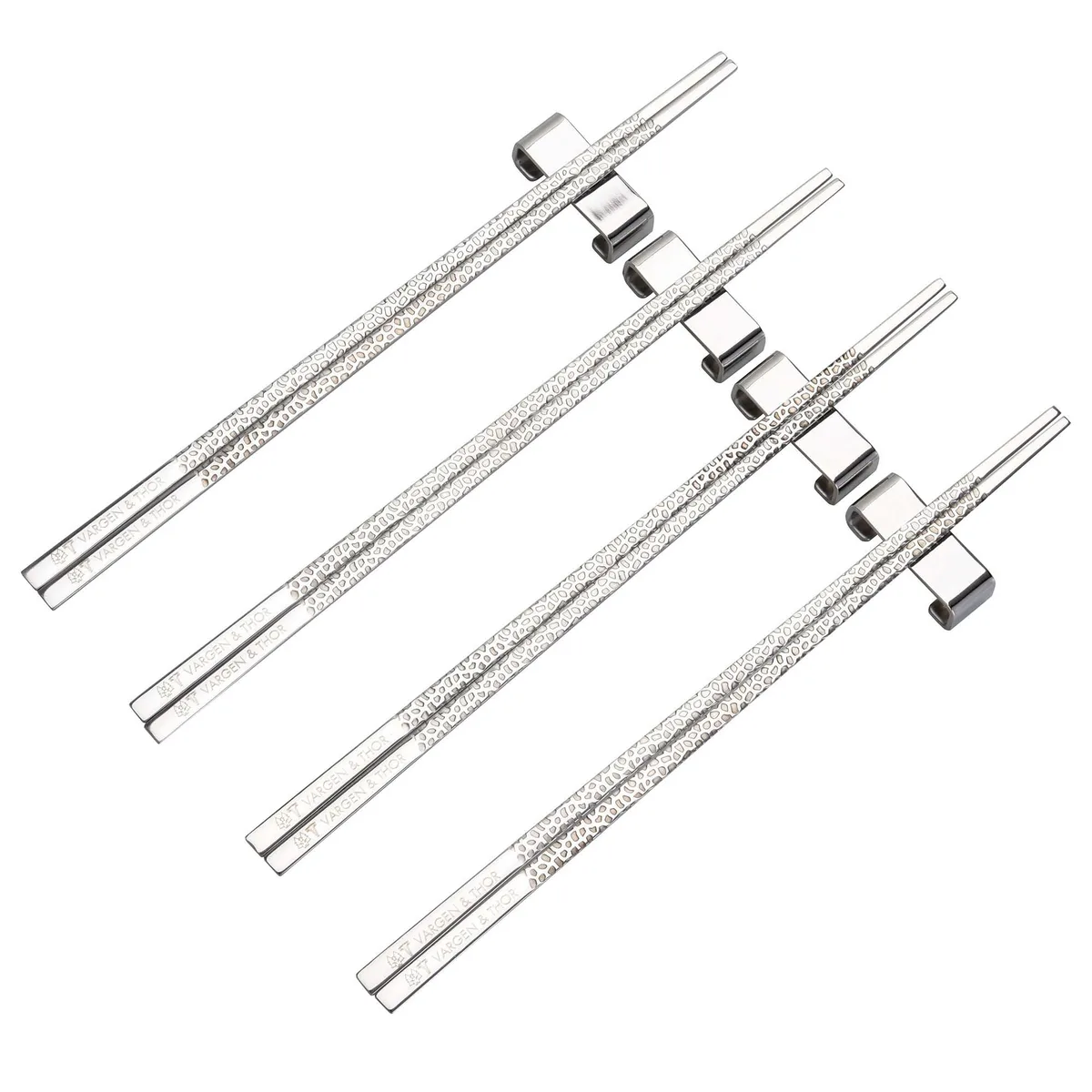 Vargen & Thor Kito Chopsticks ätpinnar 4-pack Silver
