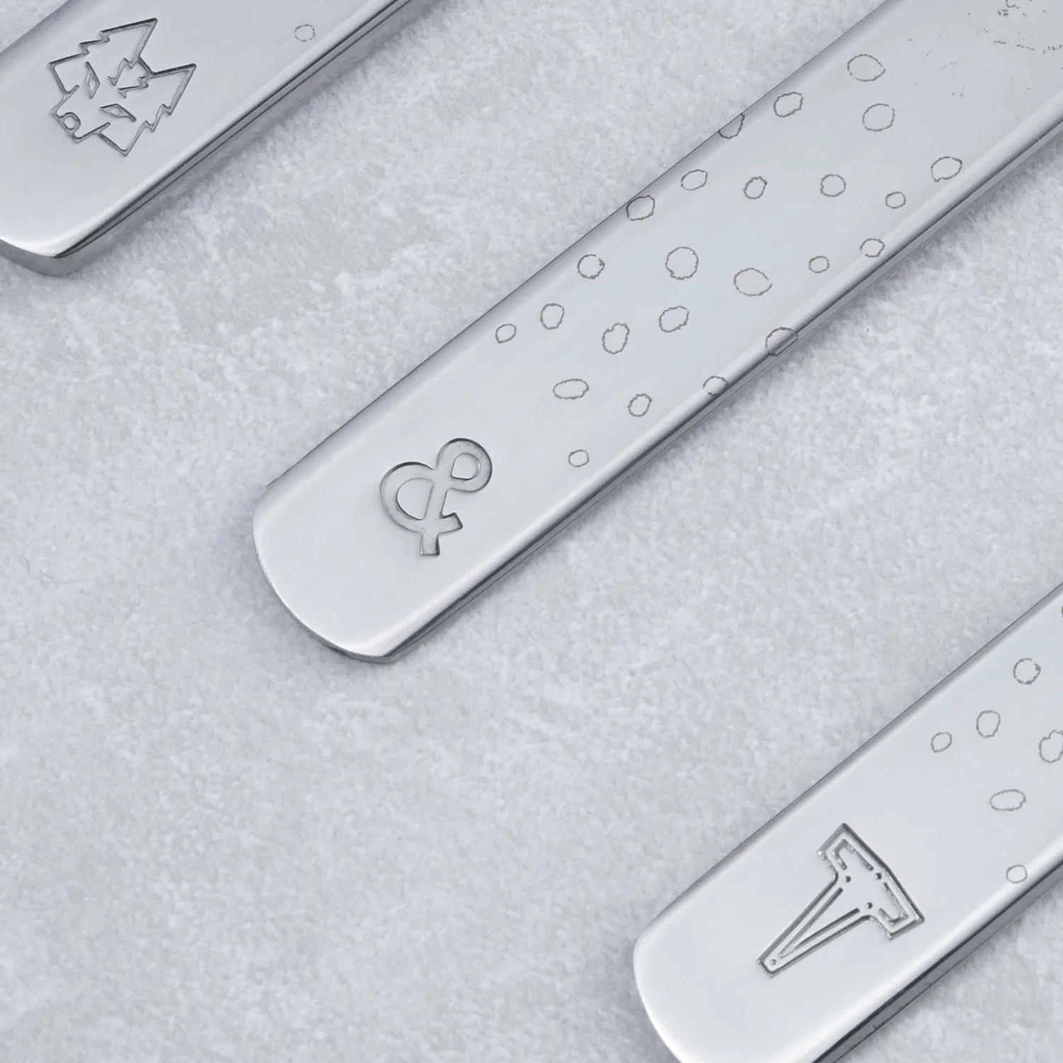 Lupo Pippi barnbestick 9 delar, Silver Vargen & Thor