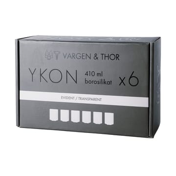 YKON glas 6-pack 41 cl - Evident transparent - Vargen & Thor