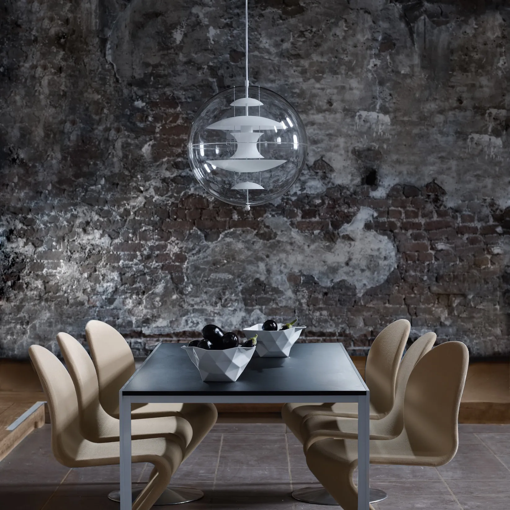 VP Globe Glass taklampa, Ø50 cm Verpan