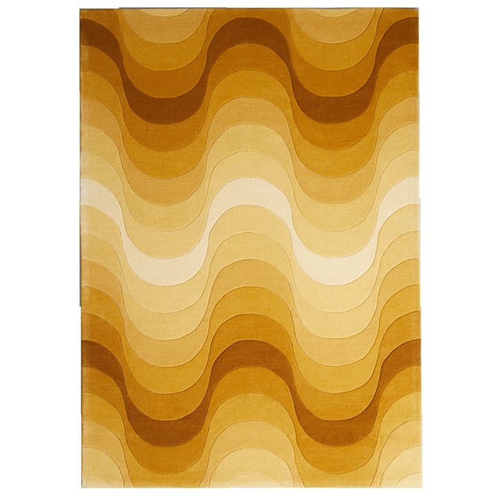 Wave matta 170x240 cm, Gul Verpan