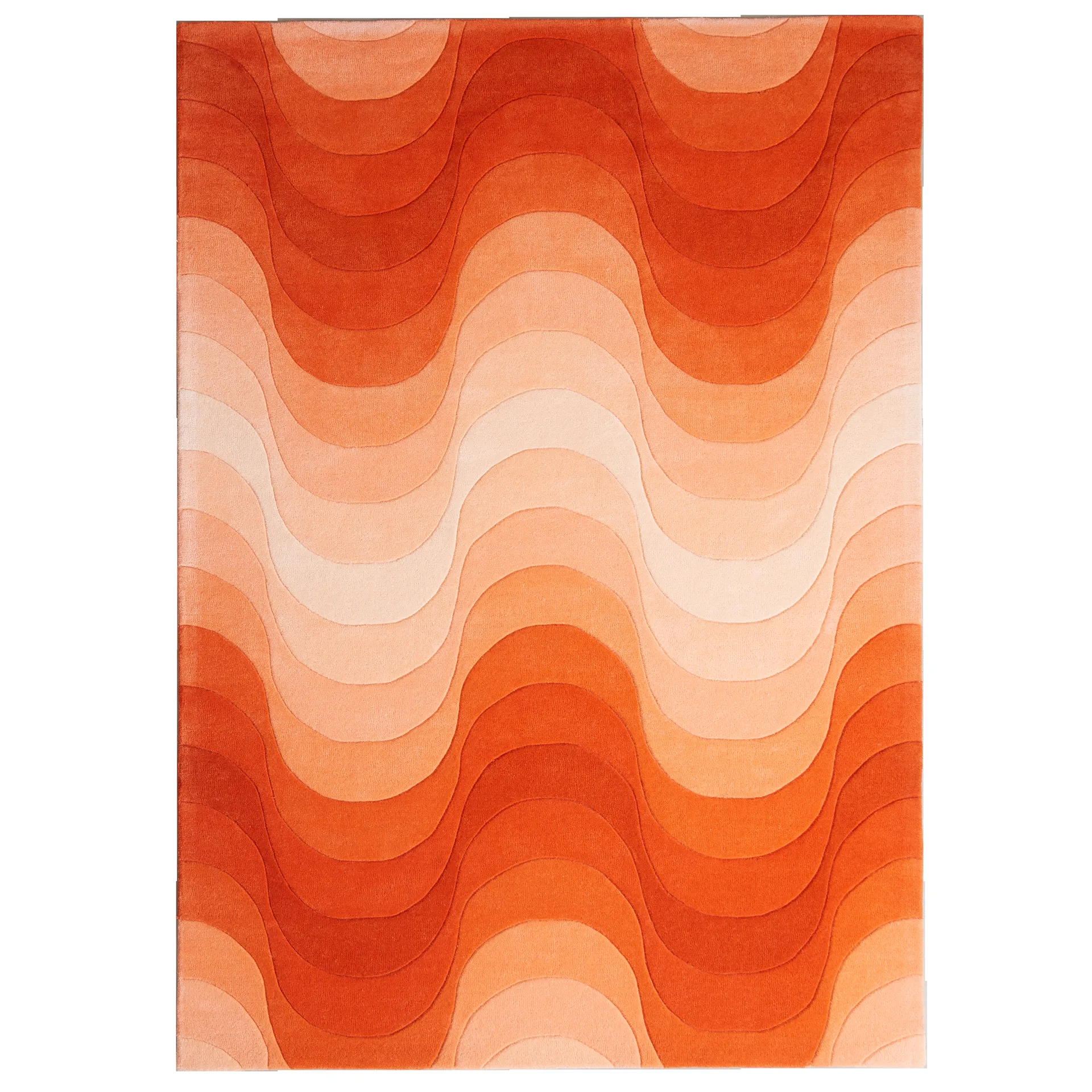 Wave matta 170x240 cm, Orange Verpan