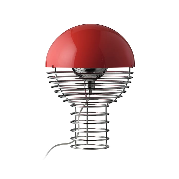 Wire bordslampa Ø30 cm - Chrome-red - Verpan