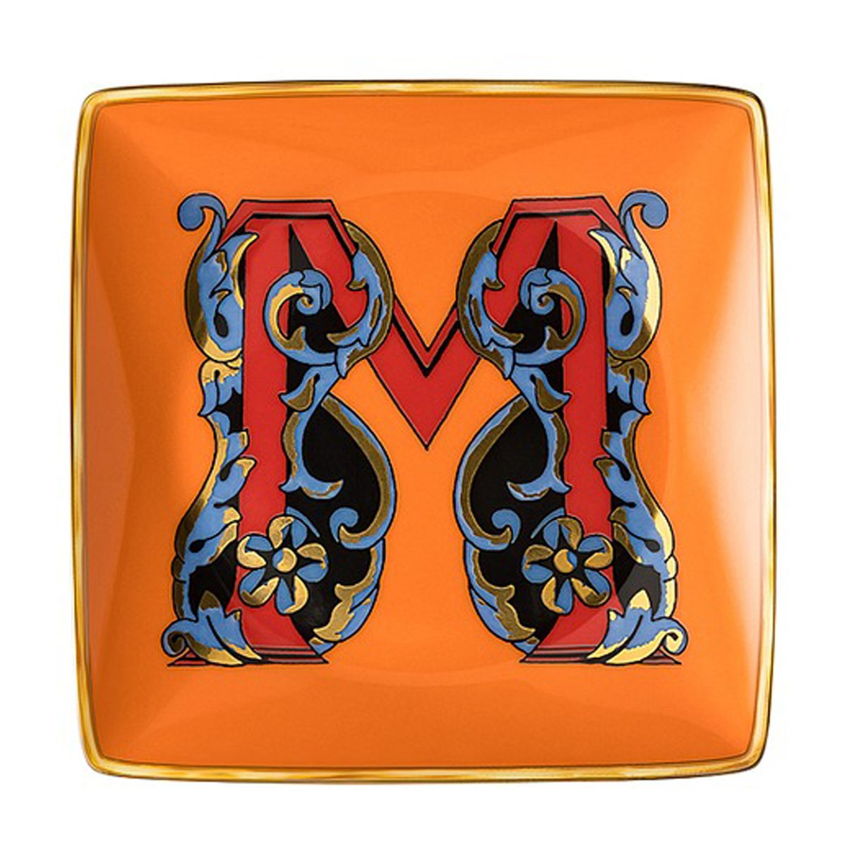 Versace Holiday Alphabet fat 12 cm M | Skandinavisk Design | Serveringsfat & Uppläggningsfat | Multi