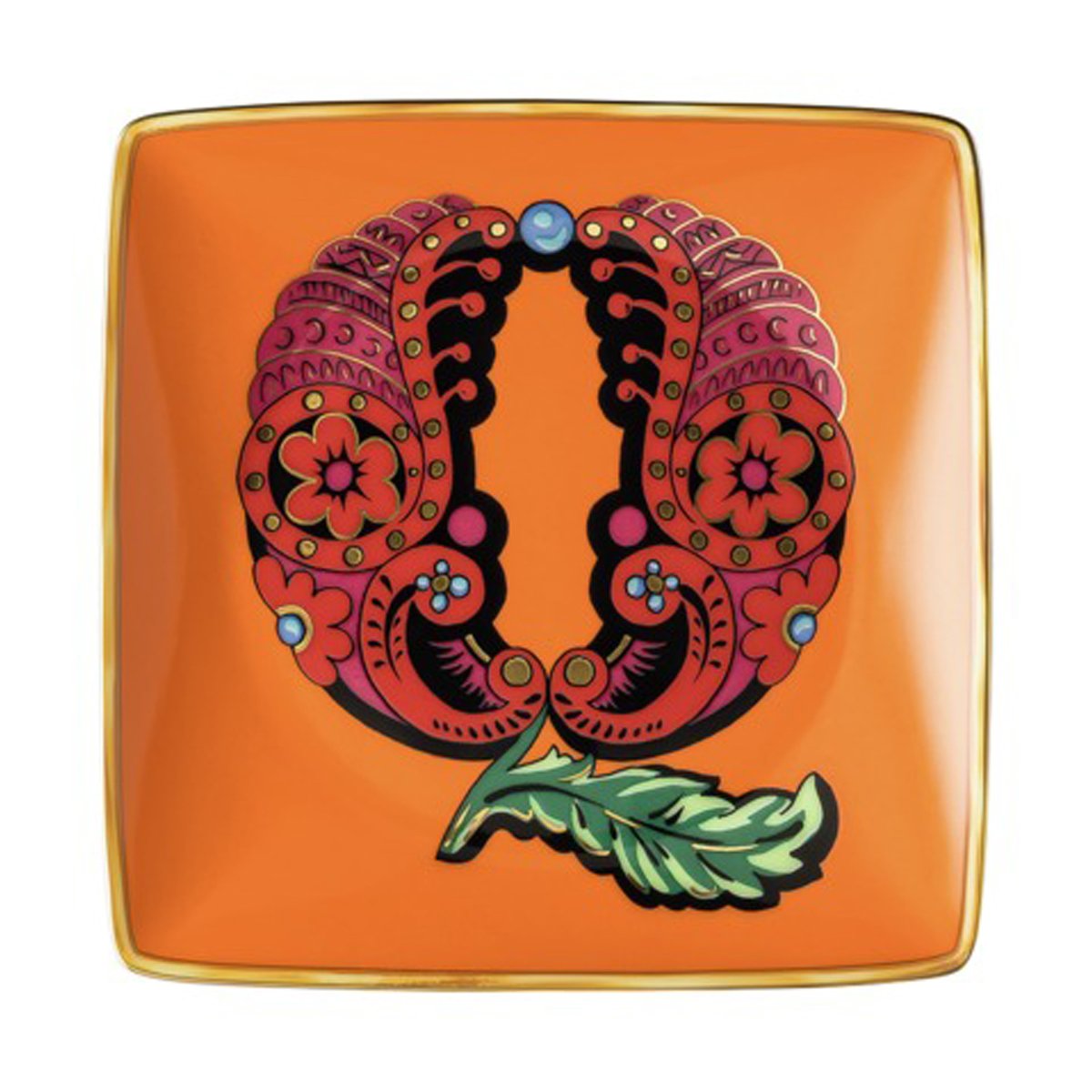 Versace Holiday Alphabet fat 12 cm Q | Skandinavisk Design | Serveringsfat & Uppläggningsfat | Multi