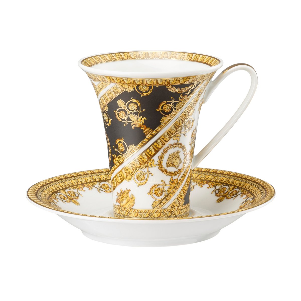 Versace I love Baroque kopp med fat I love Baroque | Skandinavisk Design | Kaffekoppar | Guldfärgad